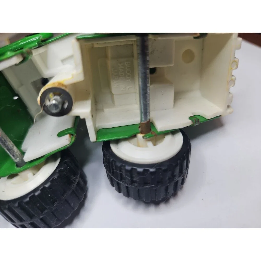 Vintage Buddy L Front Loader Tractor – Green Steel – Made in Japan
